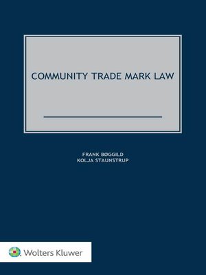 cover image of Community Trade Mark Law